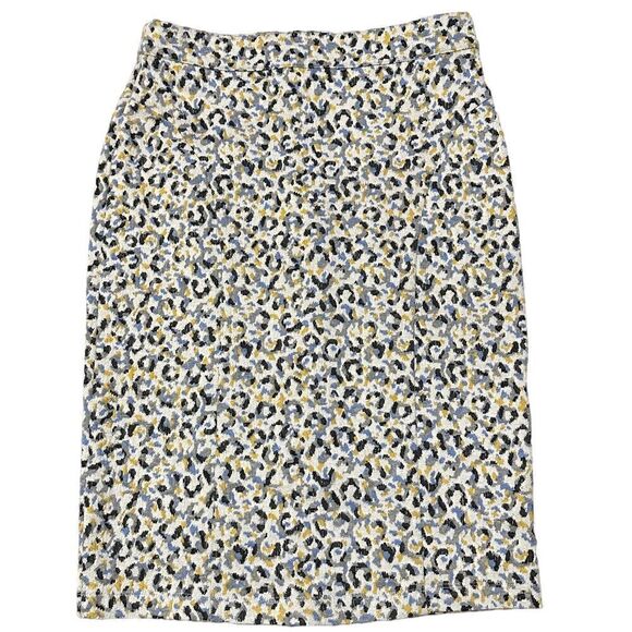 Anthropologie Maeve Jacquard Leopard Print Skirt Size Small - Picture 4 of 12